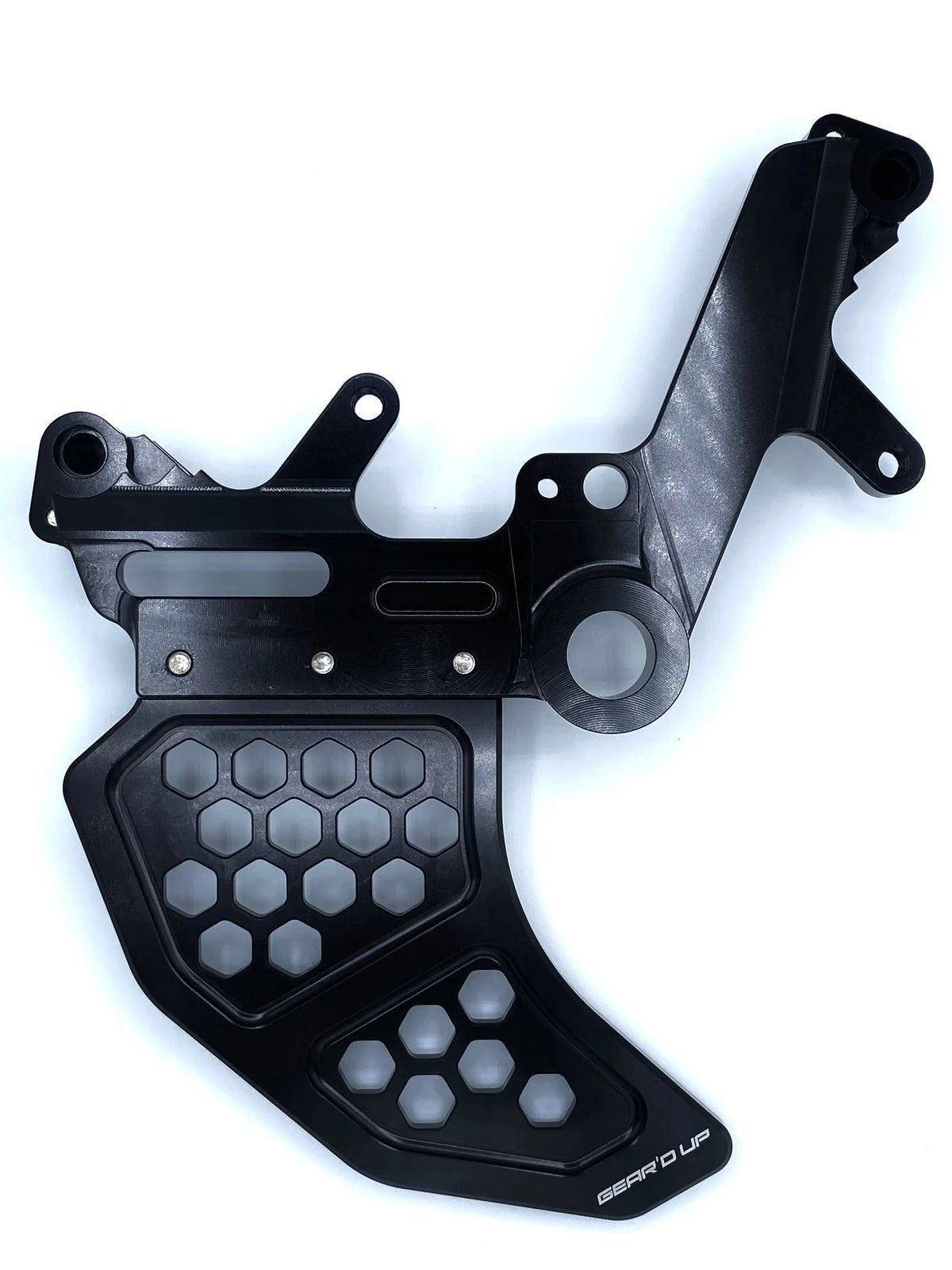 Ultra Bee Rear Dual Caliper Bracket and Rotor Guard-Gear’d Up